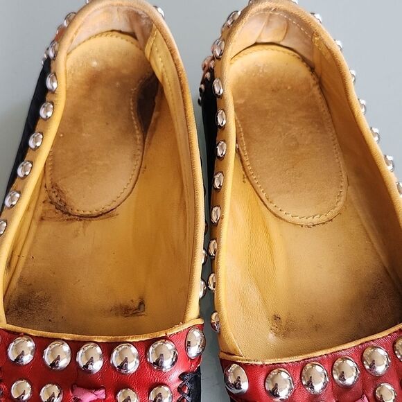 Prada Stuuded Tassel Slip-on Loafers - Picture 11 of 11